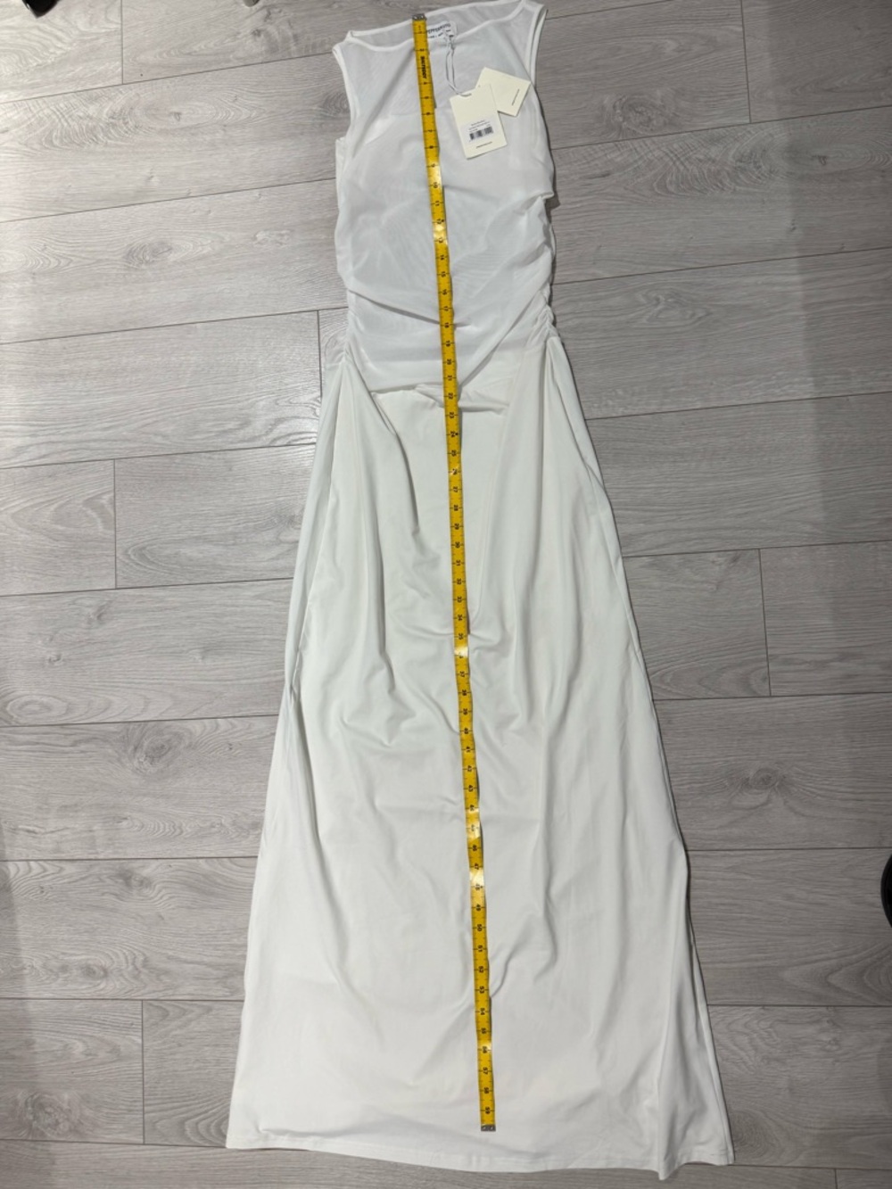 Peppermayo Ivory Twist-Front Maxi Dress - Picture 4 of 8